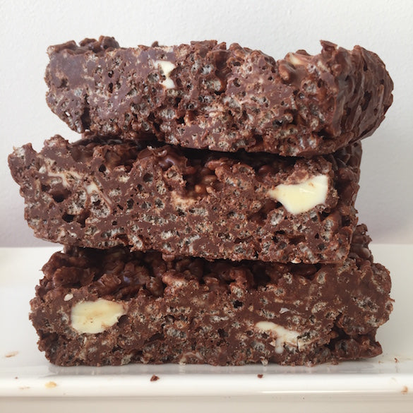 Chocolate Mint Tahini Rice Krispies