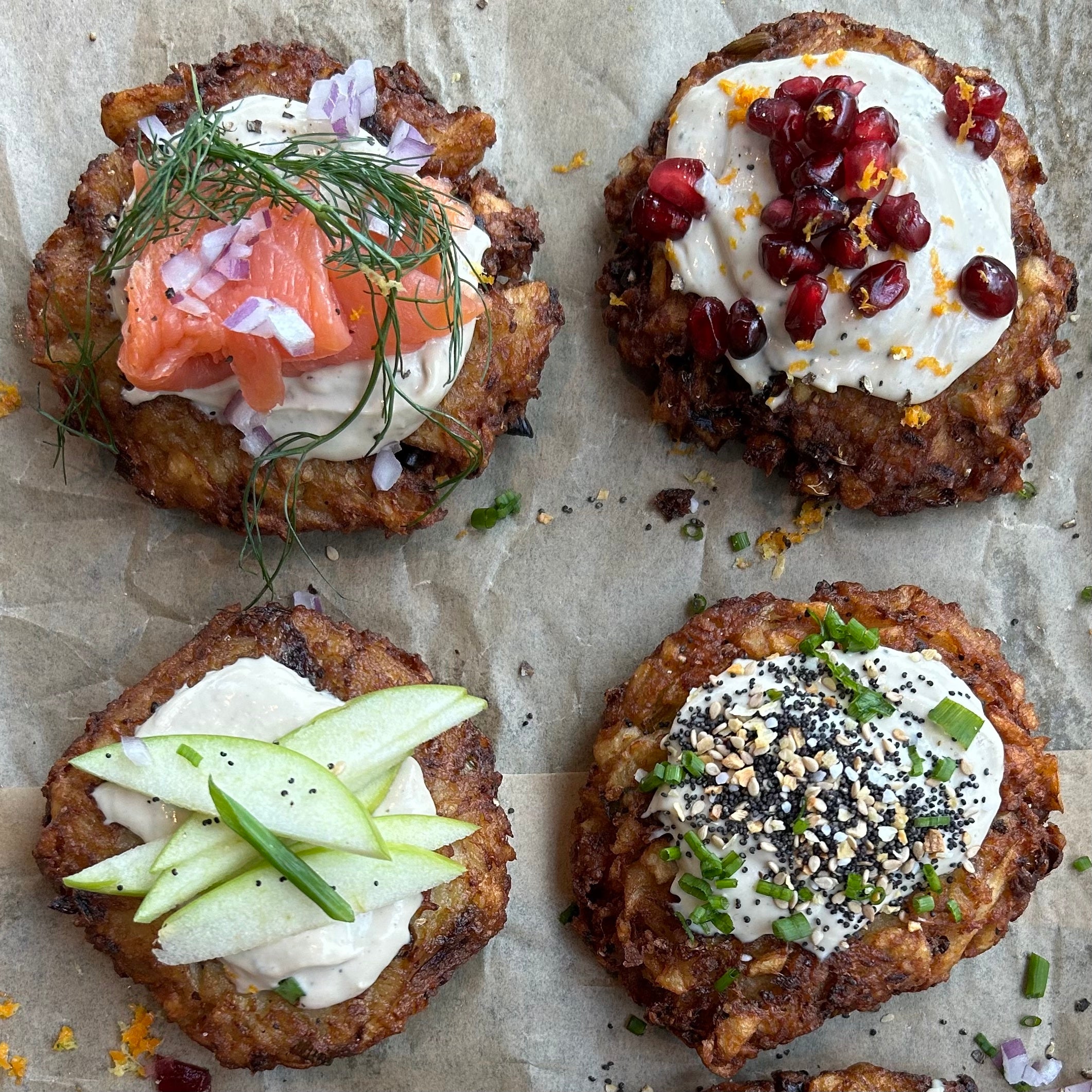 Latkes 6 Ways