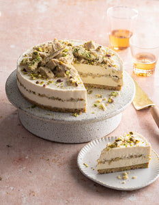 Frozen Pistachio Halva Cheesecake 