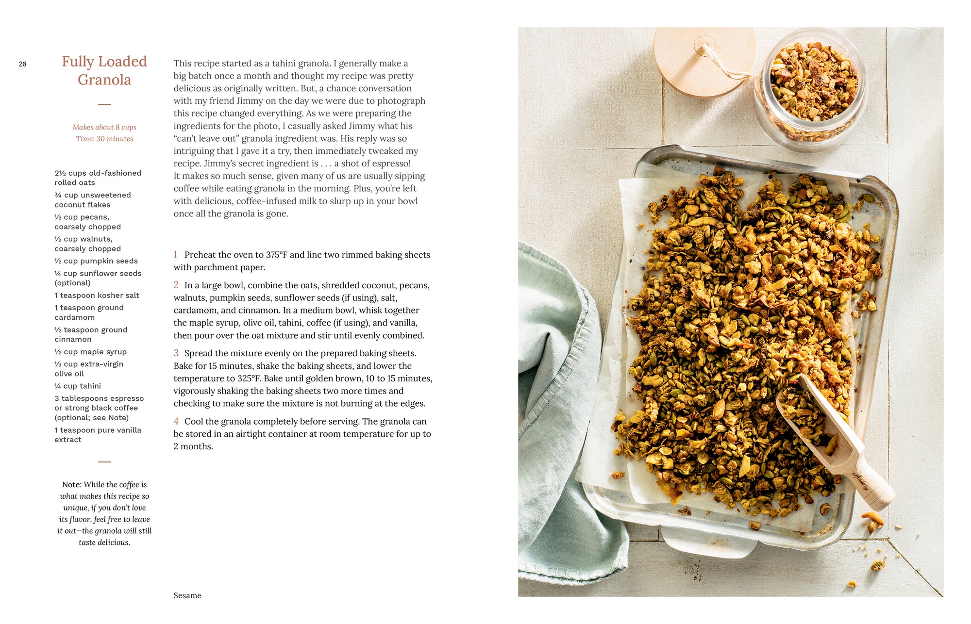 Tahini Granola Recipe 